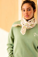 Big Foulard Latika "Tresse" - Celery