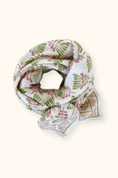 Big Foulard Latika "Tresse" - Celery