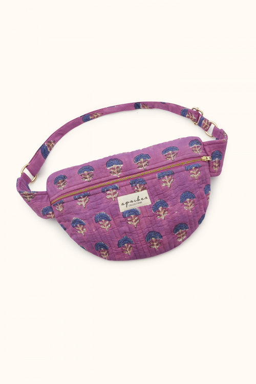 Big Sac Banane Keli "Florets" - Fuchsia