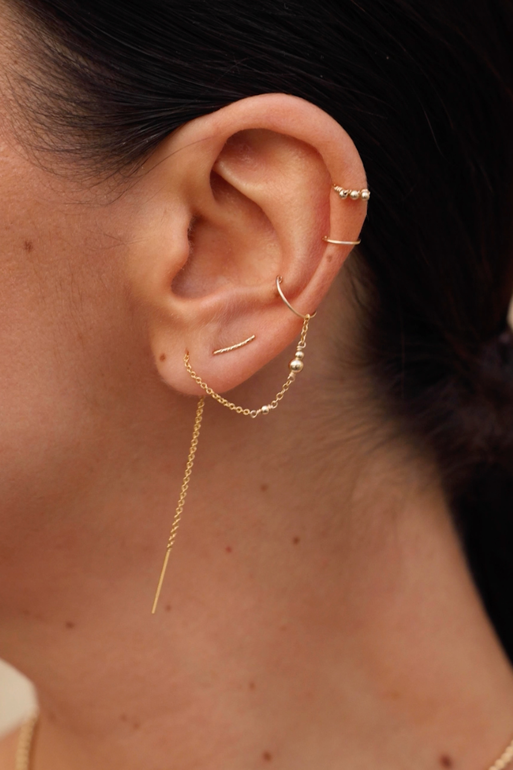 Bijou D'Oreille Satellite - Or