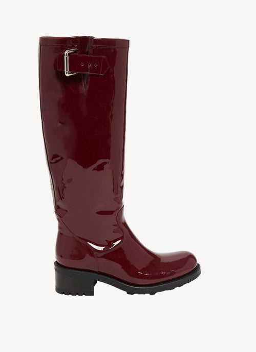 Free Lance - Bottes Biker Geronimo - Bordeaux - Femme