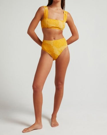 Haut De Bikini Palm Poolside - Jaune