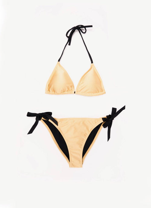 Arena - Bikini Shiny Gold 50Th - Or - Femme