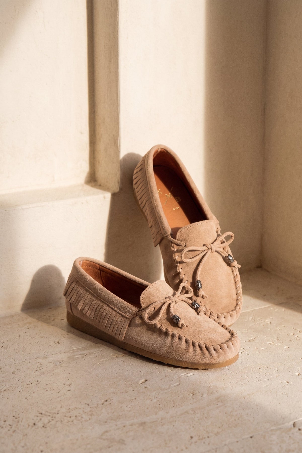 Binita Moccasins - Beige