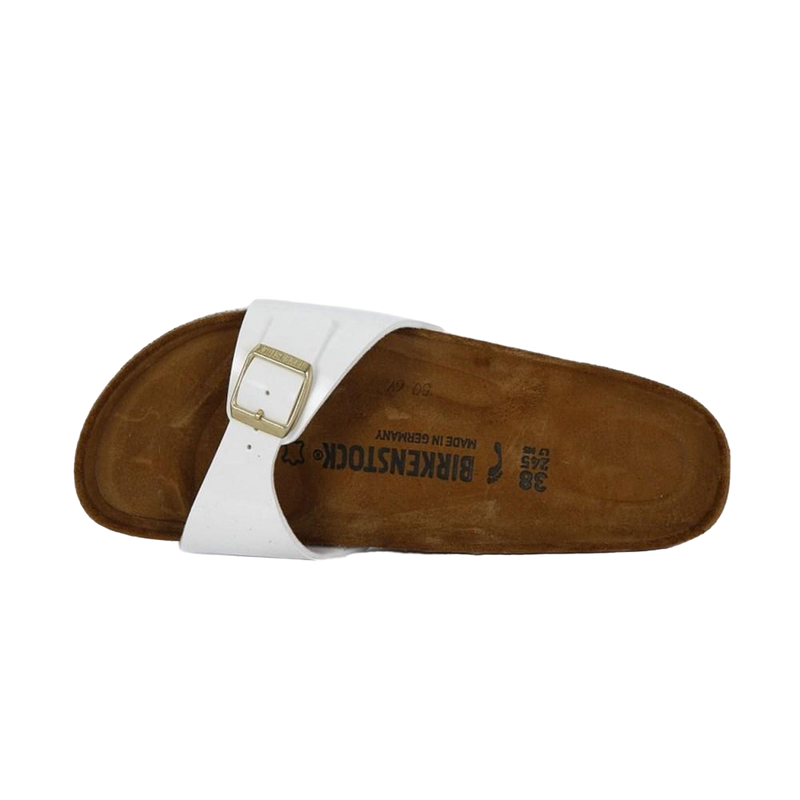 Birkenstock - Sandales Madrid Patent White Etroite - Blanc - Unisexe