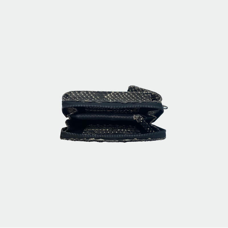 Cartera Python - Meghan Blanco y Negro