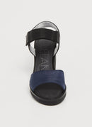 Free Lance - Sandales Velcro Blade - Navy/Noir - Femme