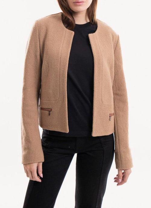 Caroll - Veste Cathy - Camel Uni - Femme