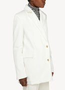 Loulou Studio - Blazer Mani En Coton Biologique - White - Femme