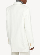 Loulou Studio - Blazer Mani En Coton Biologique - White - Femme