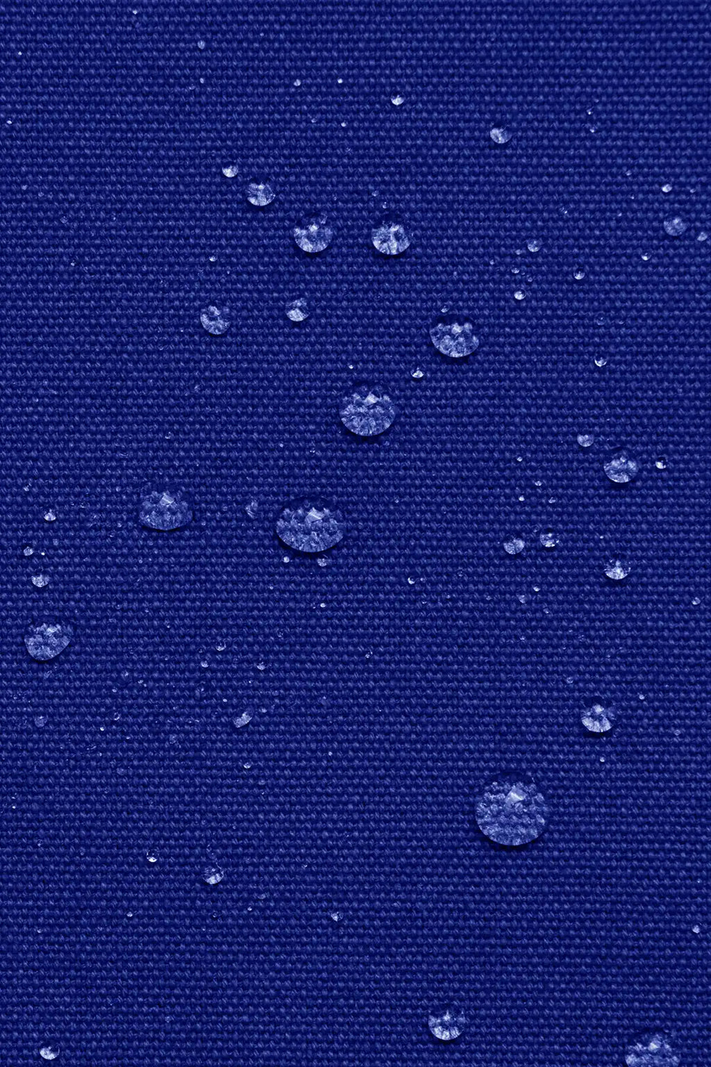 ZOOM tejido azul eléctrico repelente al agua