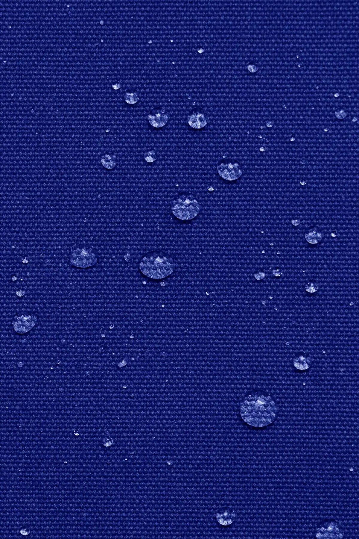 ZOOM tejido azul eléctrico repelente al agua