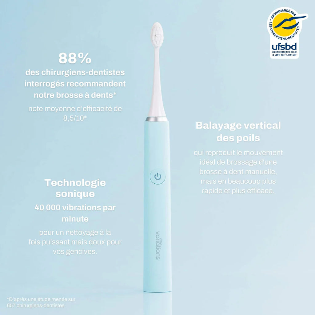Blue Brush + Case + Support