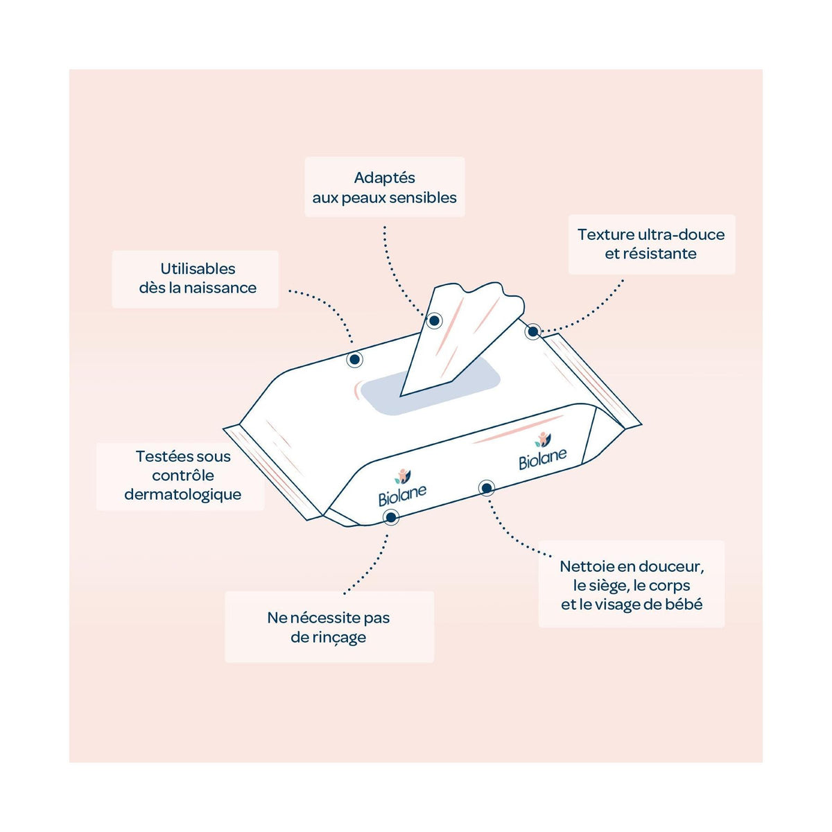 Set of 10 H2O Wipes x100