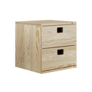 Mueble 2 cajones pino macizo - Decoración madera