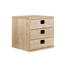 Mueble 3 cajones pino macizo - Decoración madera