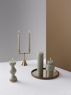 Freestanding Column Candle - Celadon