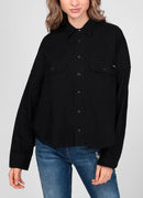 Replay - Chemise En Jean À Poches - Black - Femme