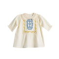 Abele Blouse - Ecru/Pink