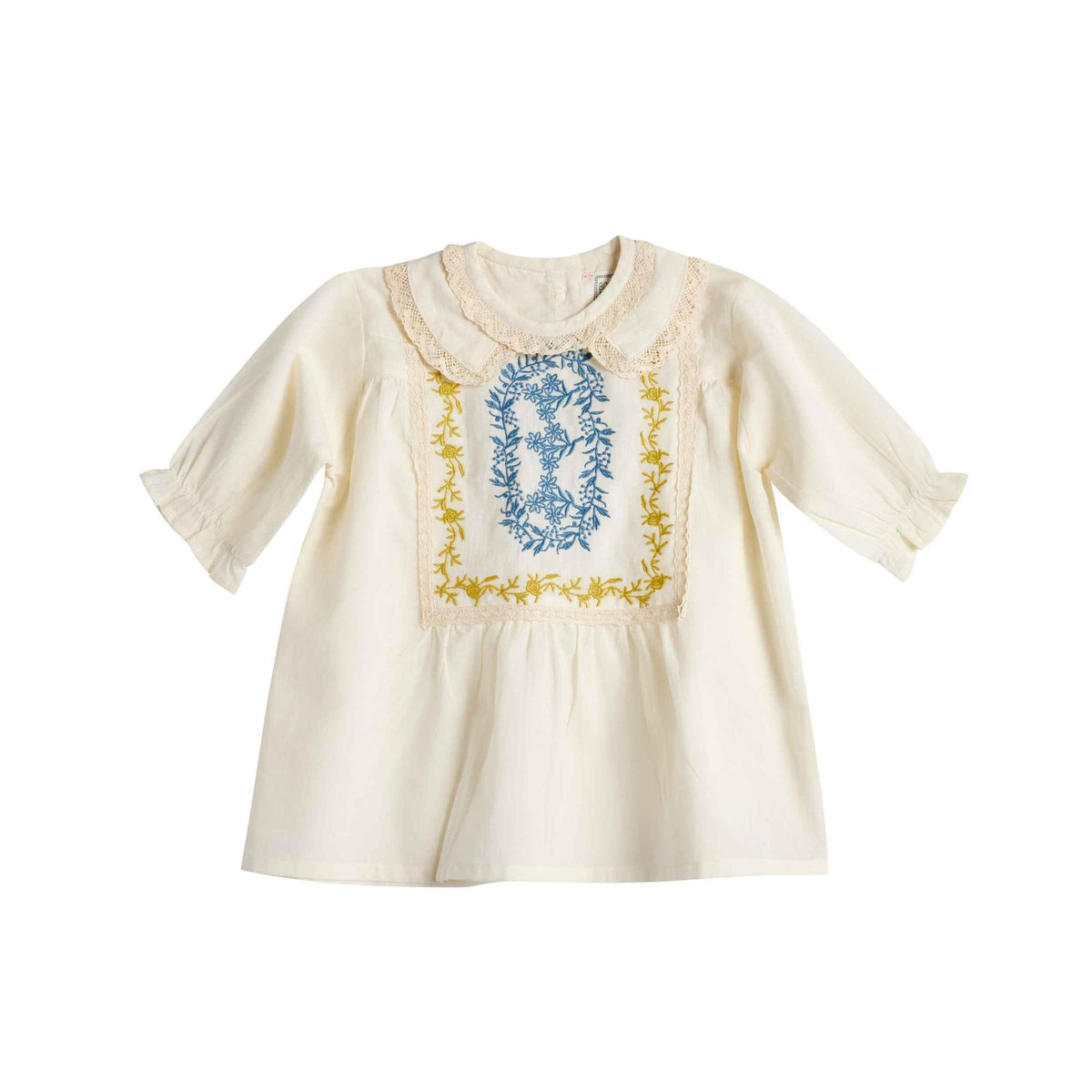 Abele Blouse - Ecru/Pink