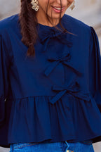 BLUSA ADALINE AZUL MARINO