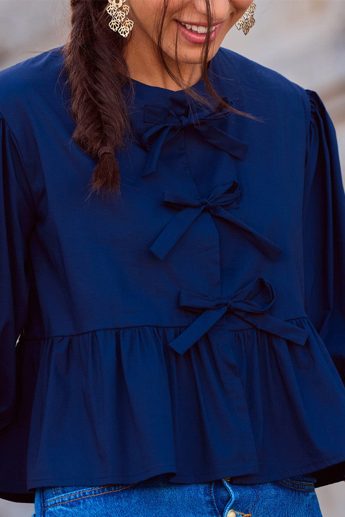 BLUSA ADALINE AZUL MARINO