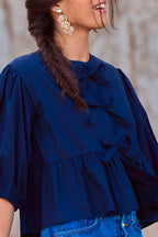 BLUSA ADALINE AZUL MARINO