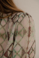Plume Paris - Blusa teñida y anudada Agathe Wild - Multicolor