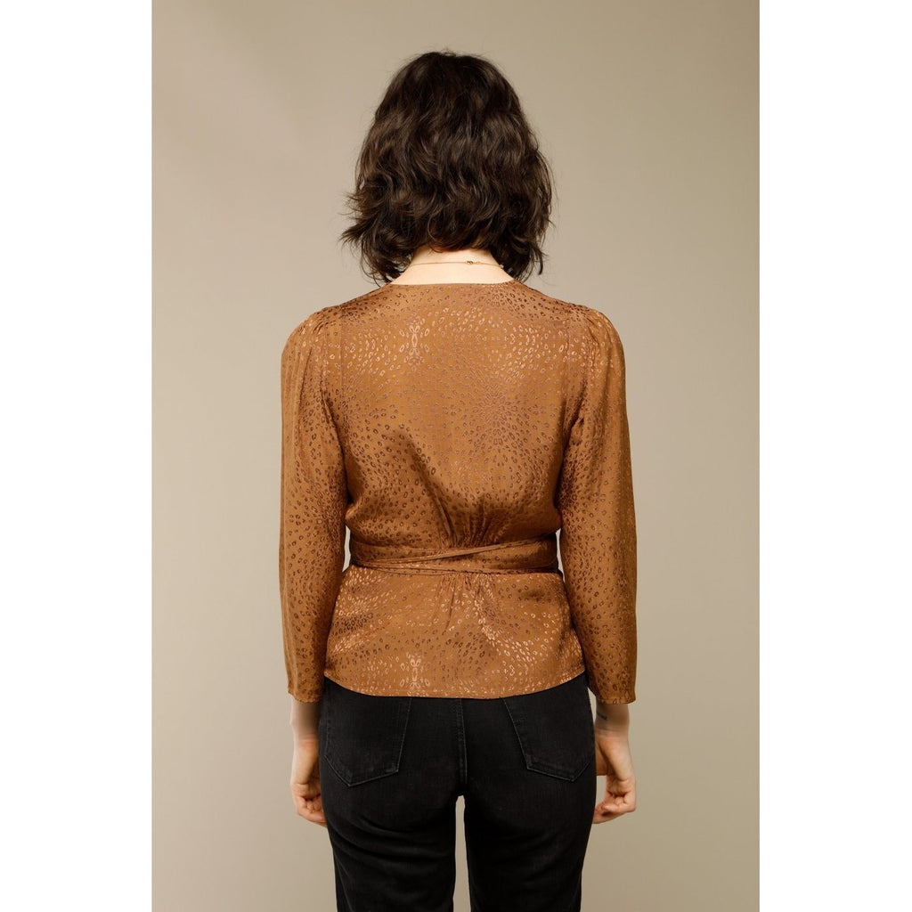 Blouse Anna - Cuivre / Jaquard