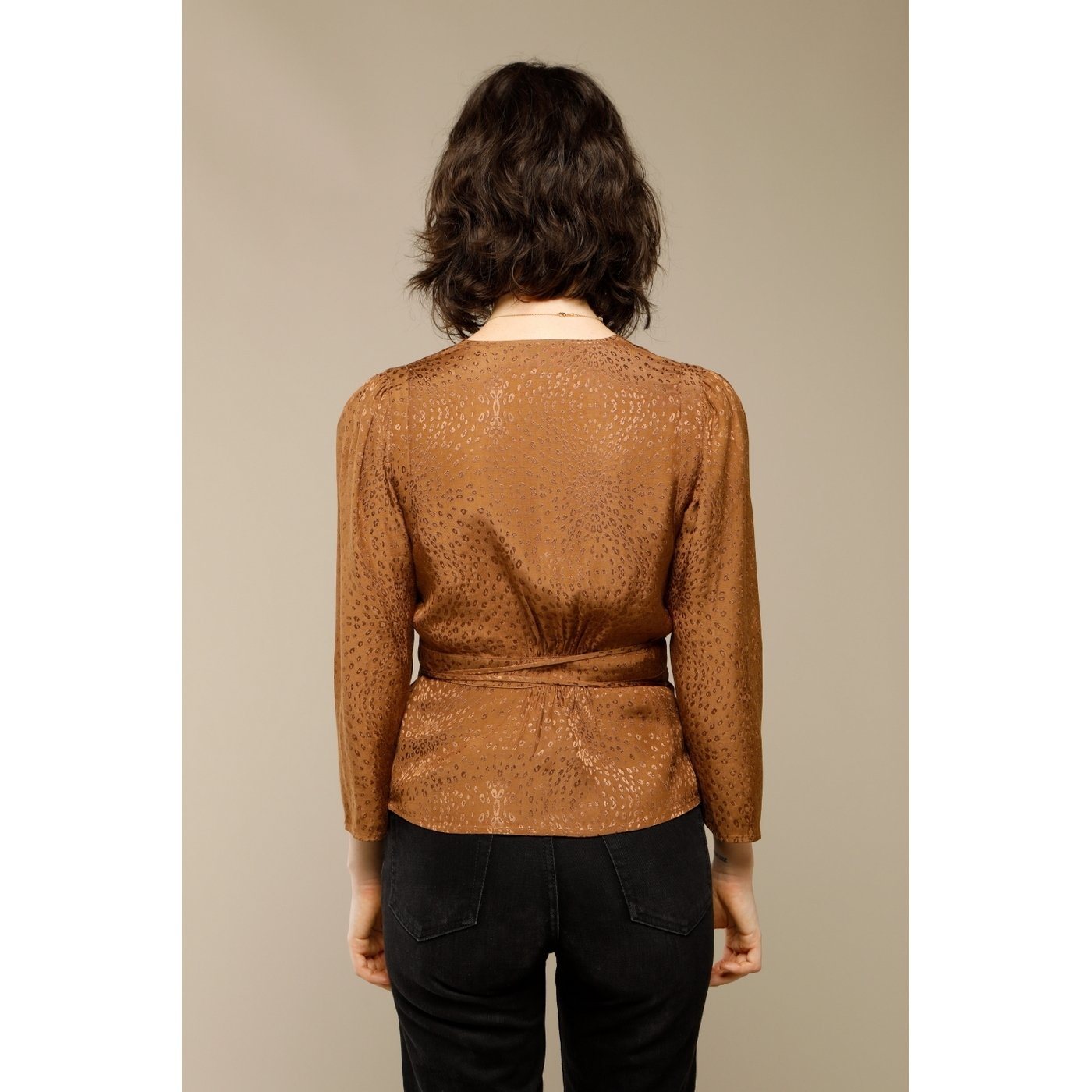 Blouse Anna - Cuivre / Jaquard