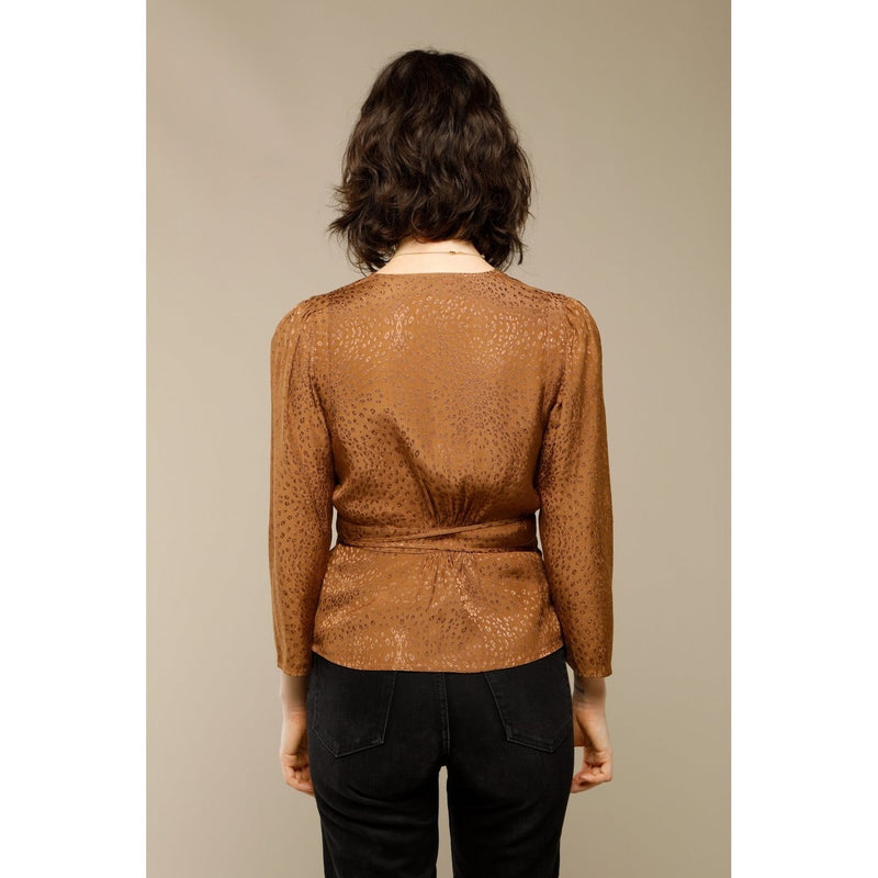 Anna Blouse - Copper / Jaquard