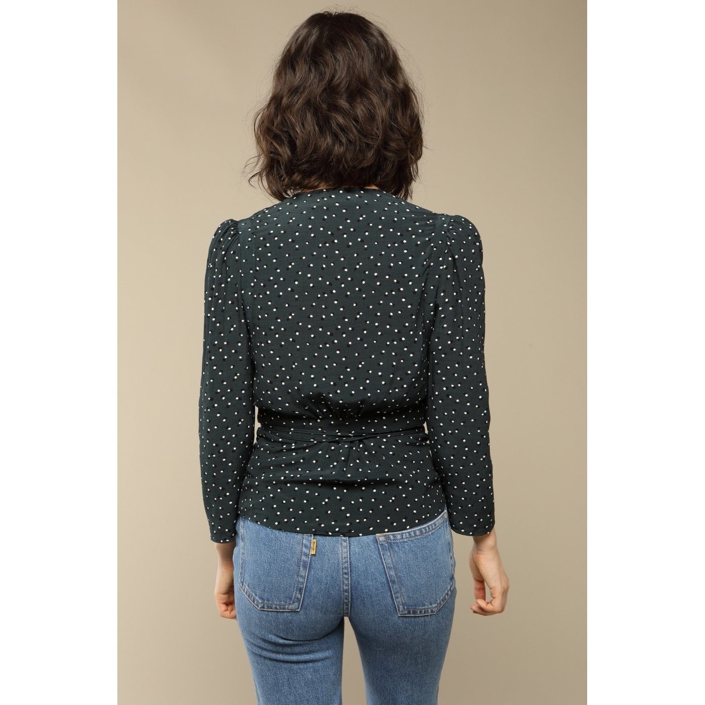 Blouse Anna - Pois Vert