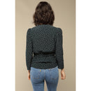 Anna Blouse - Green Polka Dots