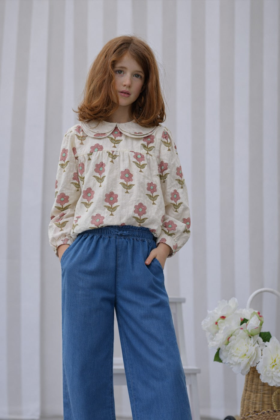 Blouse Barbara Maxi Flowers - Enfant Fille