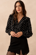 BLUSA BAYA MARGARITA NEGRO