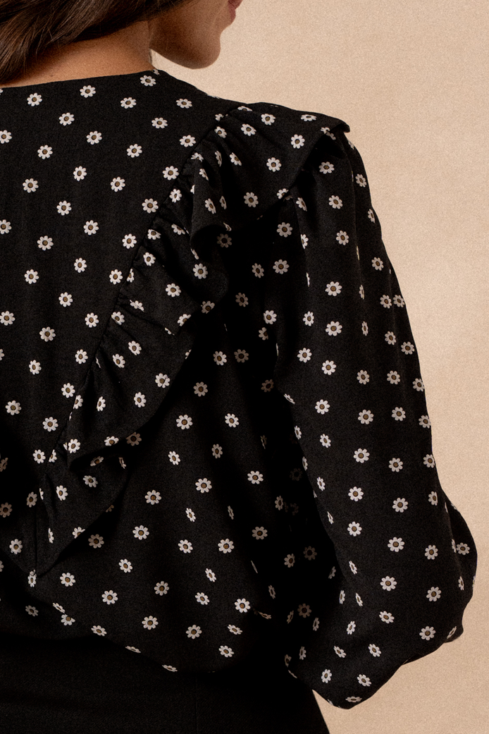 BLUSA BAYA MARGARITA NEGRO