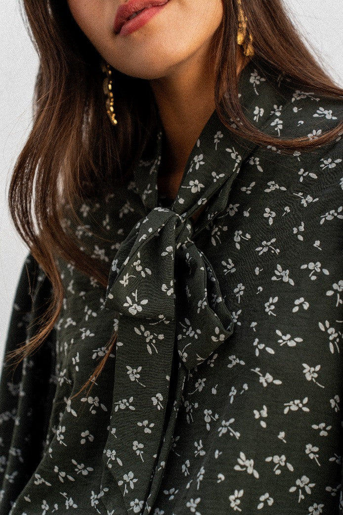 BLUSA BEREN ESTAMPADO PENTO CAQUI