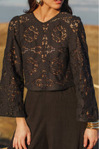 Blouse Bernie Dentelle Noir