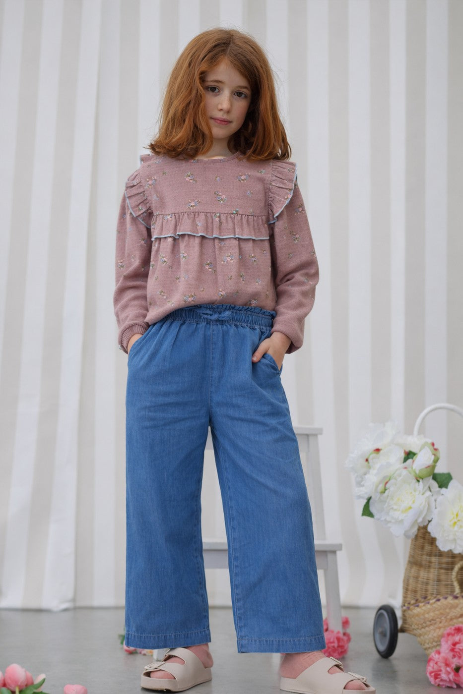 Blouse Bianca Vieux Rose - Enfant Fille