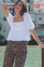 Blusa Blaise Lino Blanco