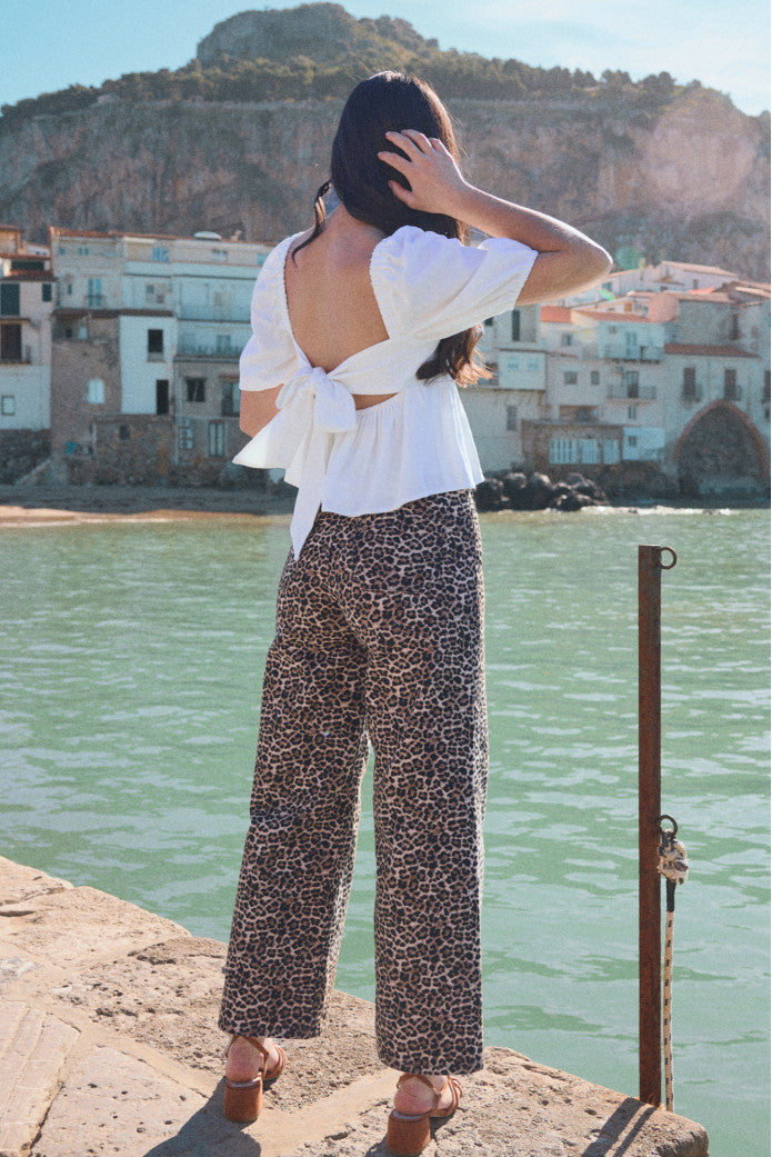 Blusa Blaise Lino Blanco
