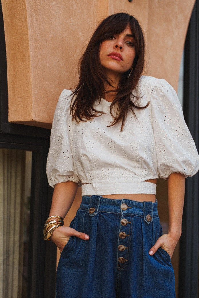 Blusa Boniface Algodón Blanco