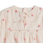 Carolyn Blouse - Petal pink flowers