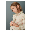 Caramelo - Blusa con estampado de ramo de rosas y coliflor