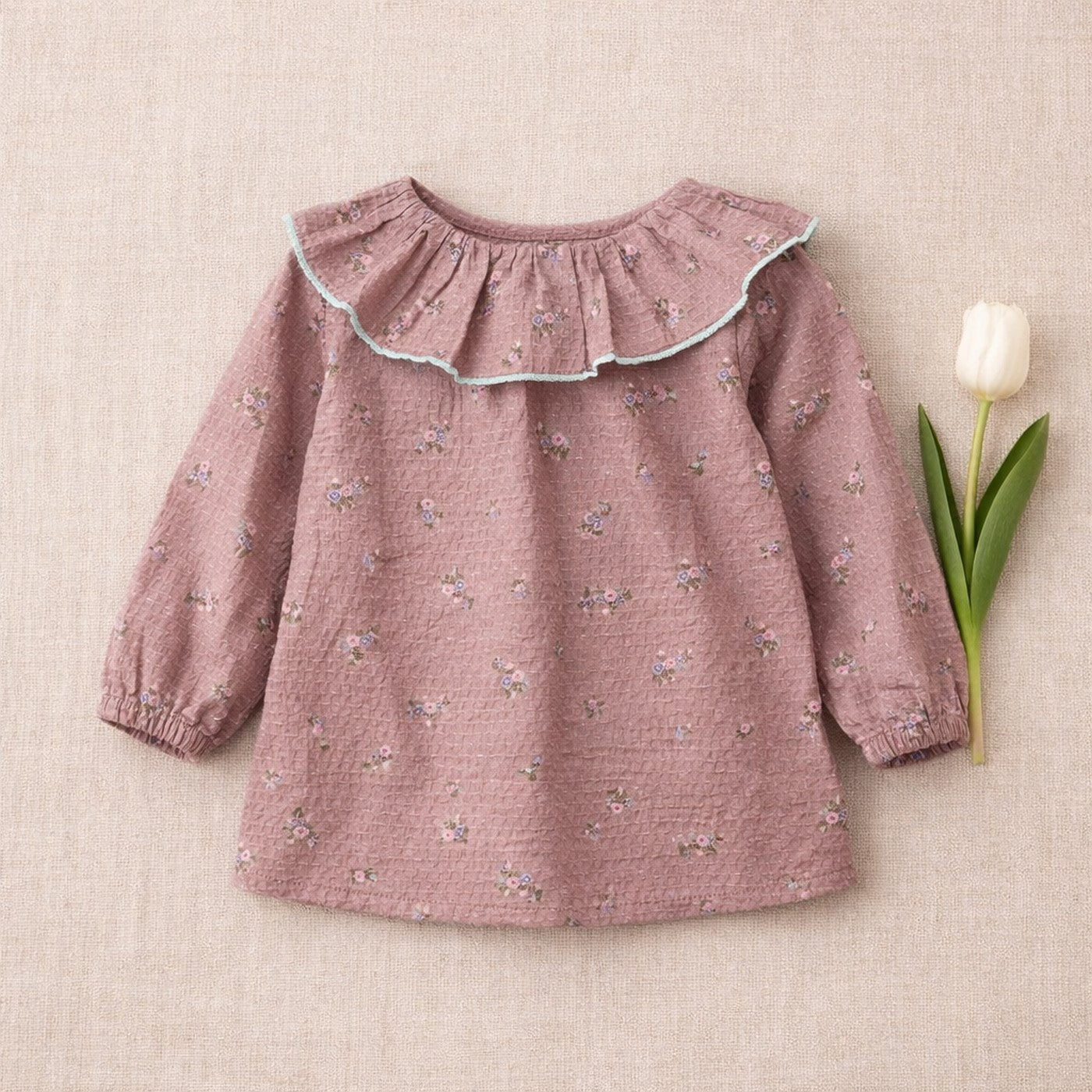 Blouse Charline Vieux Rose - Bébé Fille
