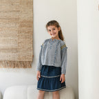 Bahi Blouse - Blue/White Checks