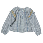 Bahi Blouse - Blue/White Checks