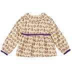 Blouse Louison - Ecru/Violet
