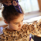 Blouse Louison - Ecru/Violet