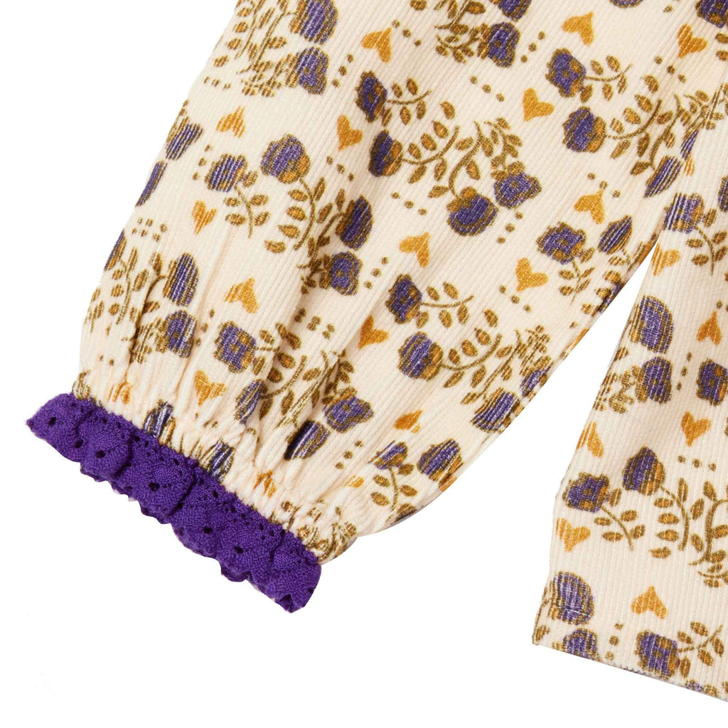 Blouse Louison - Ecru/Violet